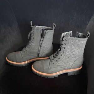 MIA Havenn Boots Stylish black Lace-Up/zipper Boots